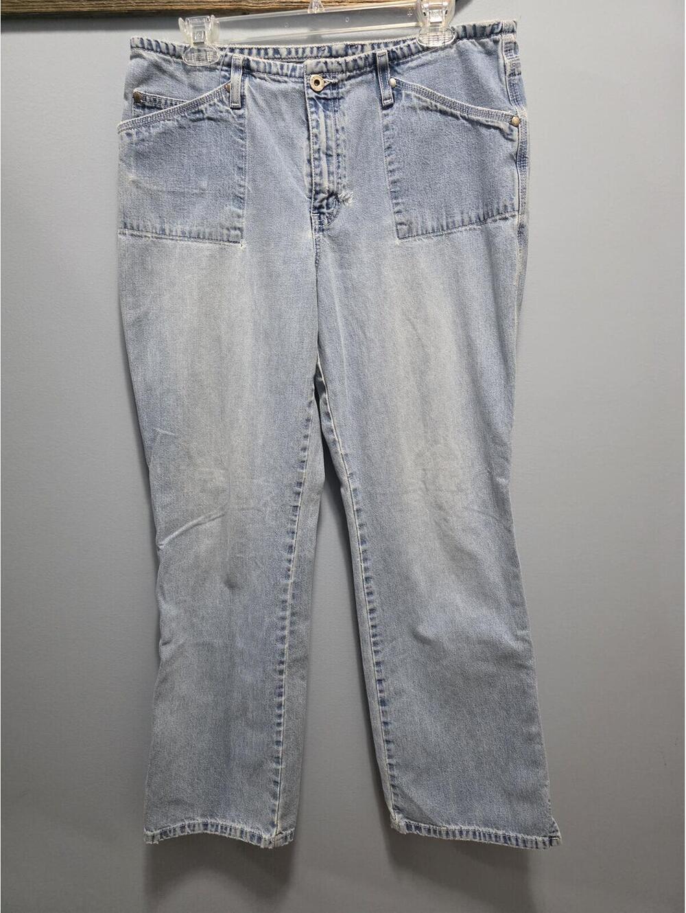 Hydraulic Women's Light Wash Jeans Size 13/14 Straight Leg 100% Cotton Vintage